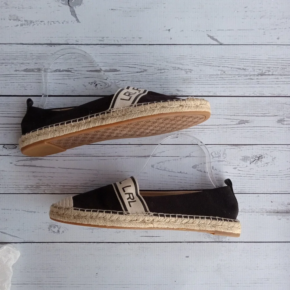 Lauren Ralph Lauren Espadrille Flats Women's Sz 9B Resort Nautical Preppy Luxury